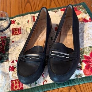 Life Stride Dark Leather Loafers